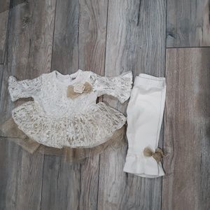 Little lass baby Dress with under pants